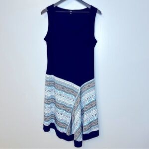 MSK Handkerchief Hem Sleeveless Dress Size L